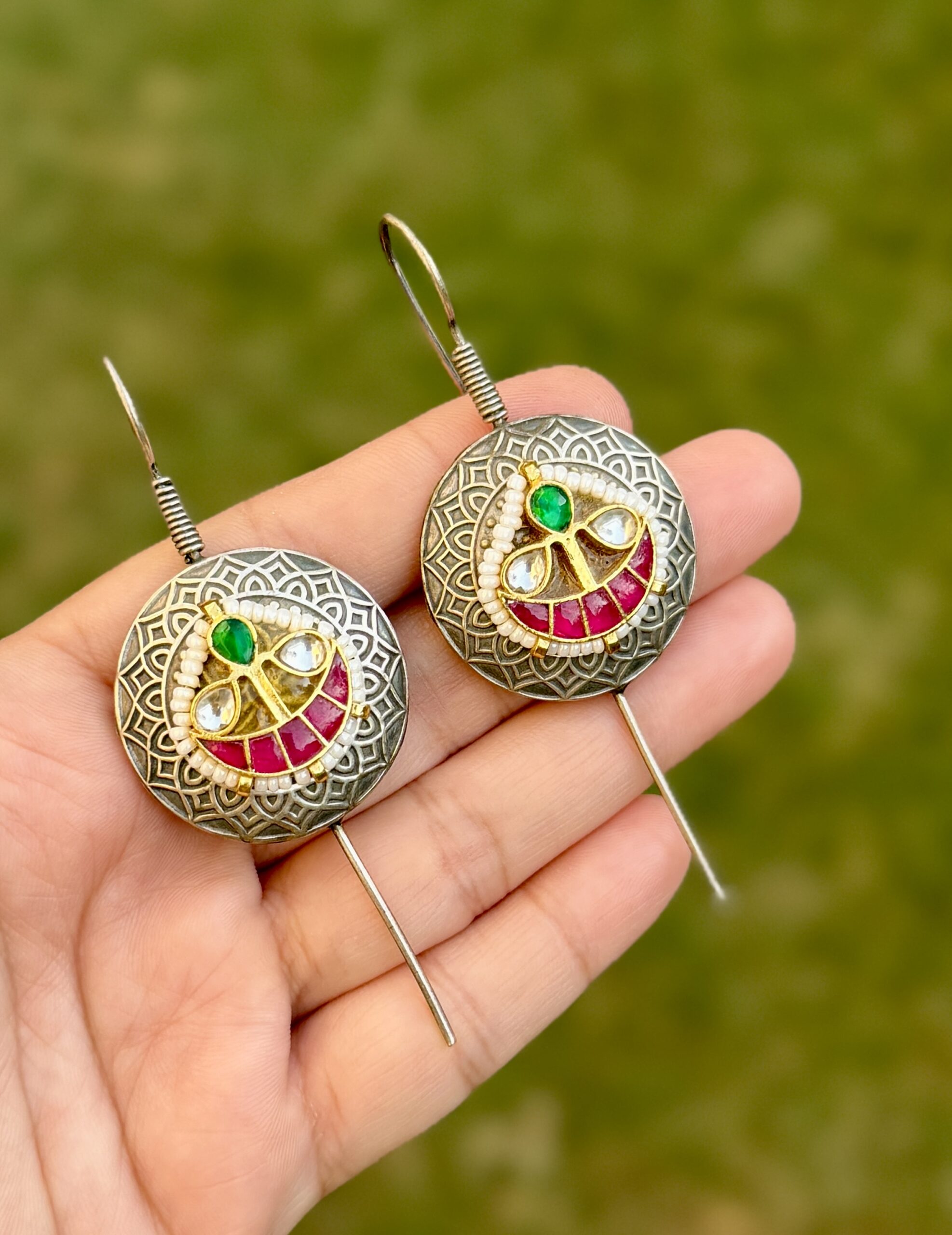 German Silver Needle Earcuffs