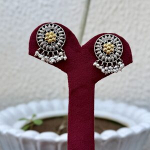 Dual Tone German Silver Studs