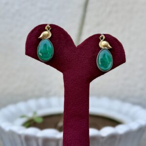Mini Peacock Earrings