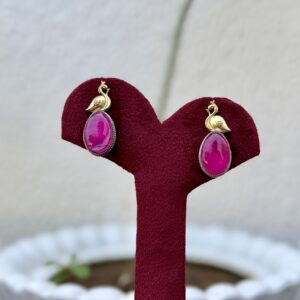 Mini Peacock Earrings