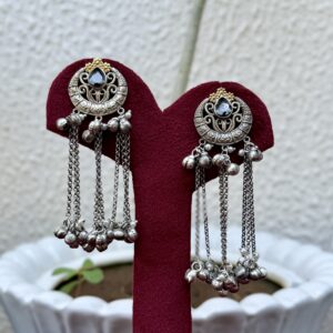 German Silver Ghungroo Earrings