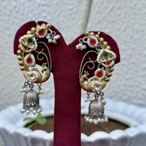Kundan Fusion German Silver Kaanphool