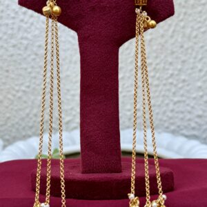 Golden Ghungroo Long Earrings