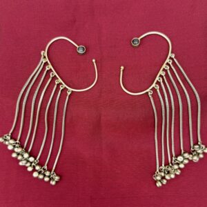 German Silver Ghungroo Earrcuffs