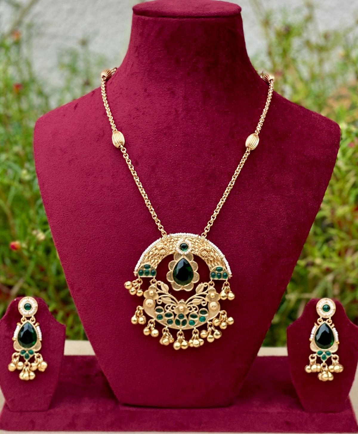 German Silver Rajwadi Haar for Women