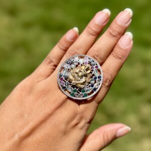 Navratna Ganesha Ring