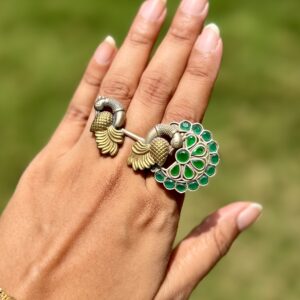 Peacock Dual Tone Ring