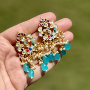 Navratna Kundan Earrings