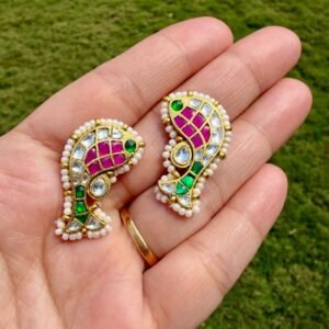 Matsya Kundan Studs - AKE005