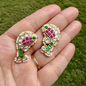 Matsya Kundan Studs - AKE005