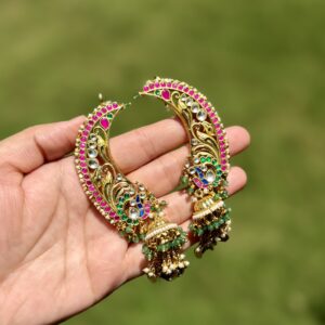 Multi Colour Kundan Kanphool