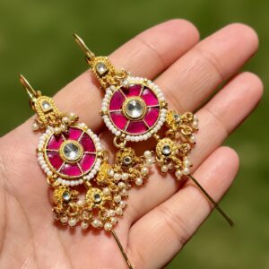 Kundan Needle Earcuffs
