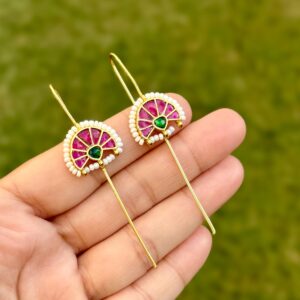 Kundan Needle Earcuffs