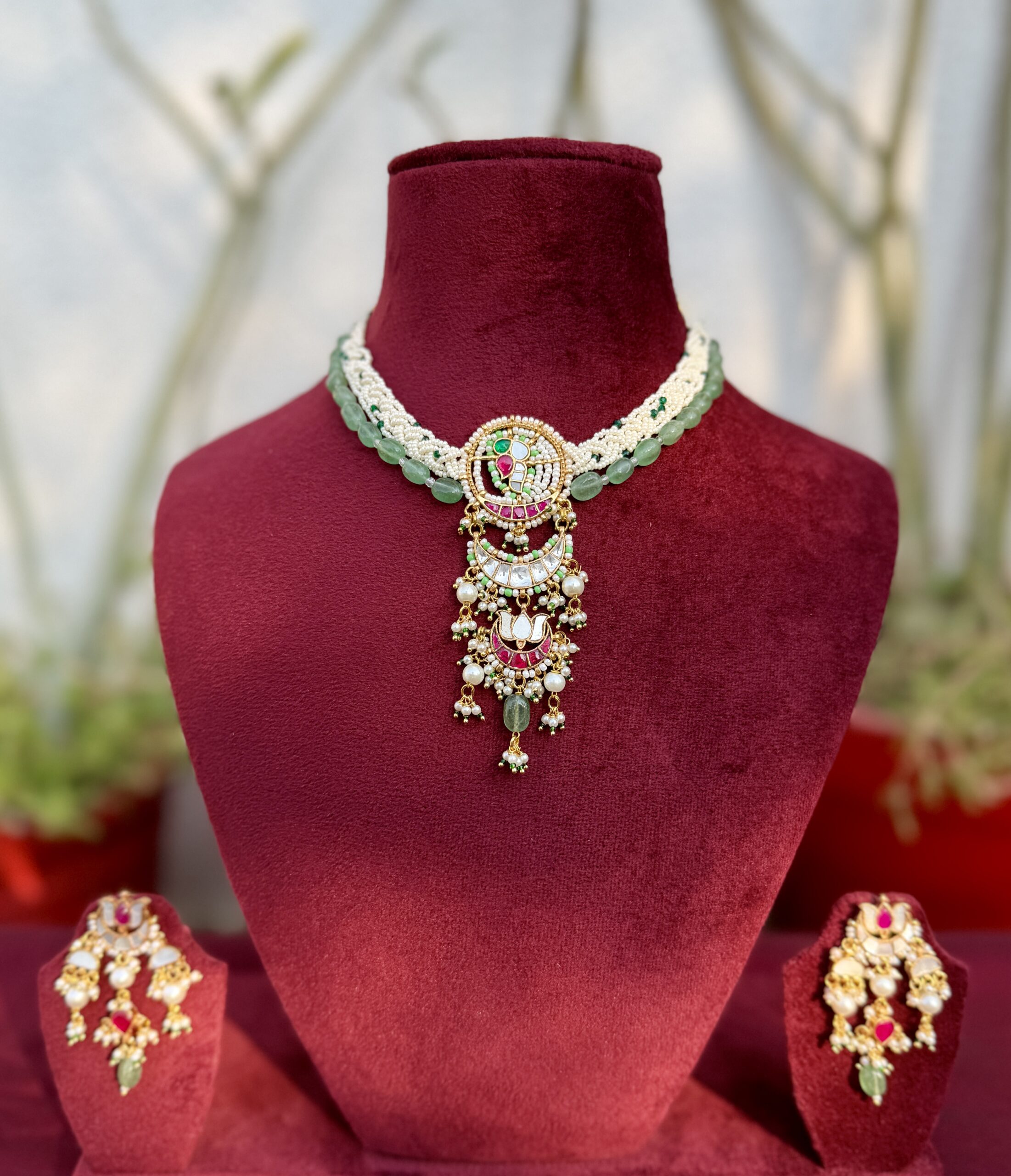 Lotus Kundan Necklace
