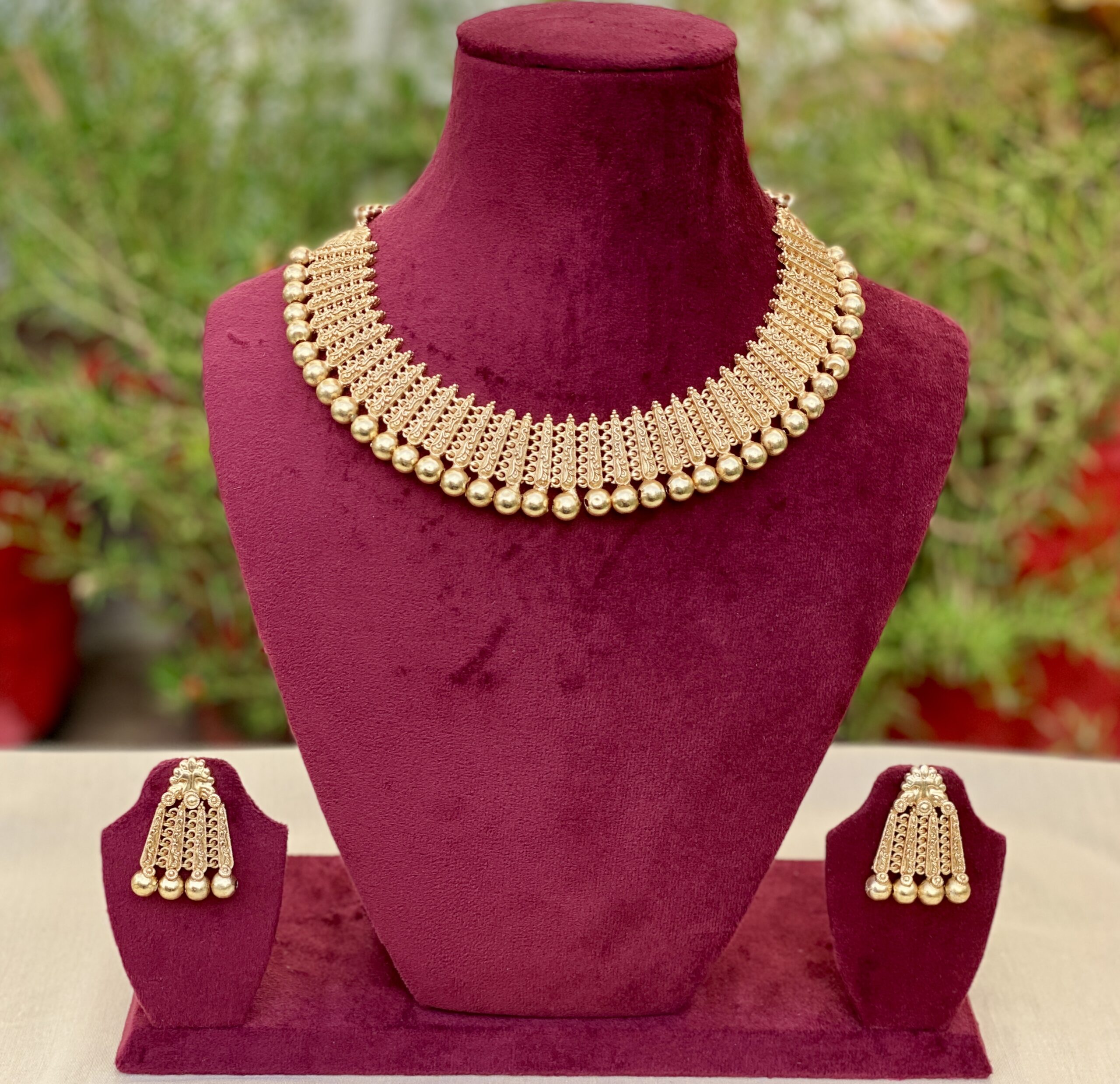 Golden Patta Necklace
