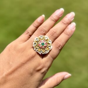 Pachi Kundan Ring