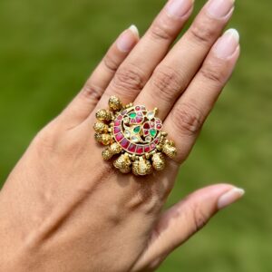 Pachi Kundan Ring