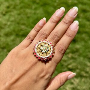 Pachi Kundan Ring