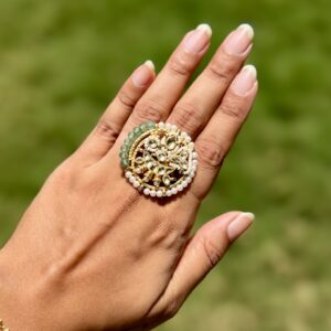 Pachi Kundan Ring
