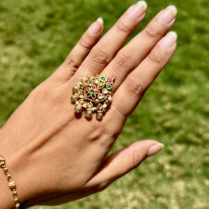 Pachi Kundan Ring