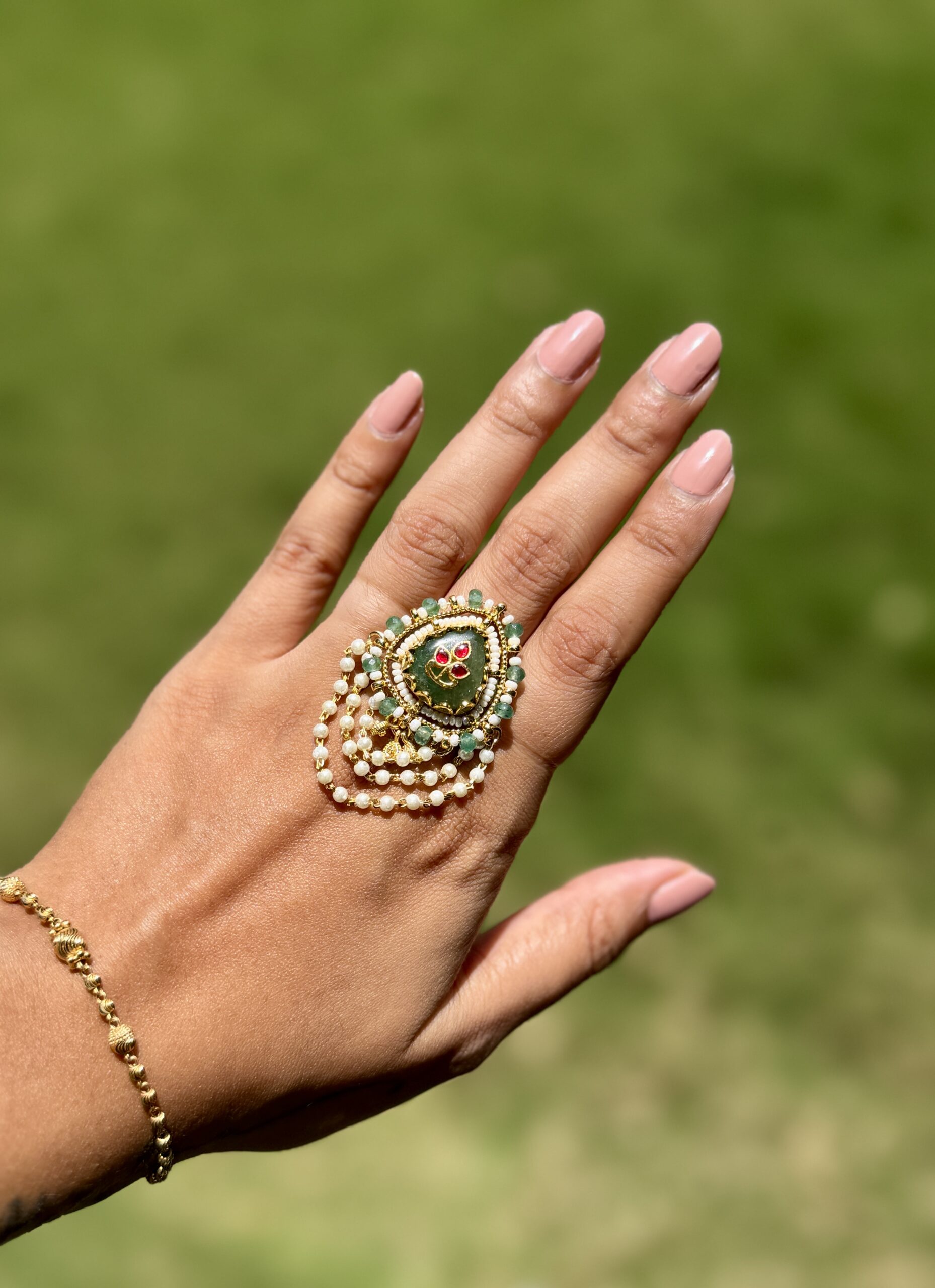 Pachi Kundan Ring
