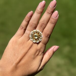 Pachi Kundan Ring