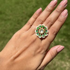 Pachi Kundan Ring