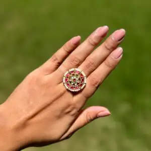Pachi Kundan Ring