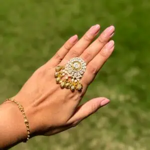 Pachi Kundan Ring