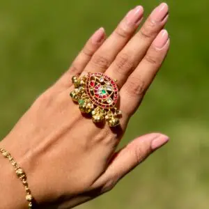 Pachi Kundan Ring
