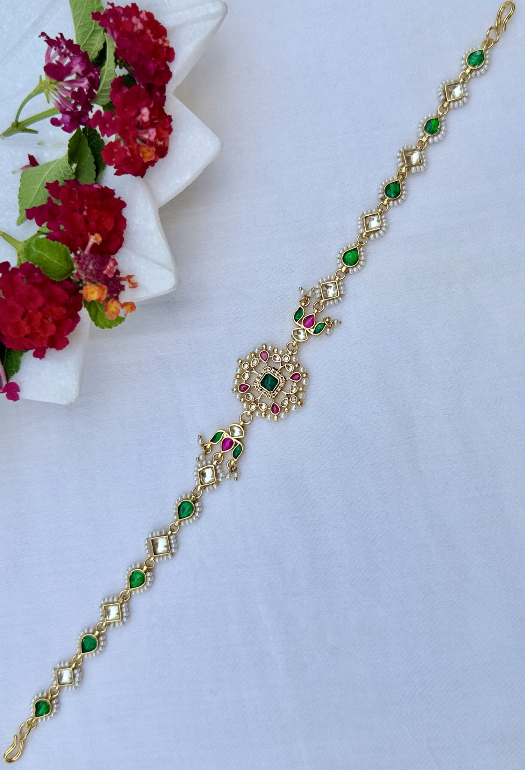 Pachi Kundan Sheesh Patti