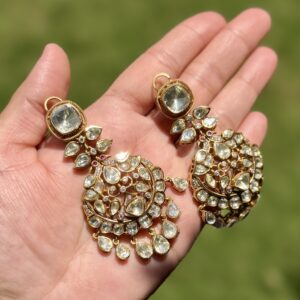 Polki Long Earrings