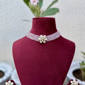 Dusty Pink Polki Choker