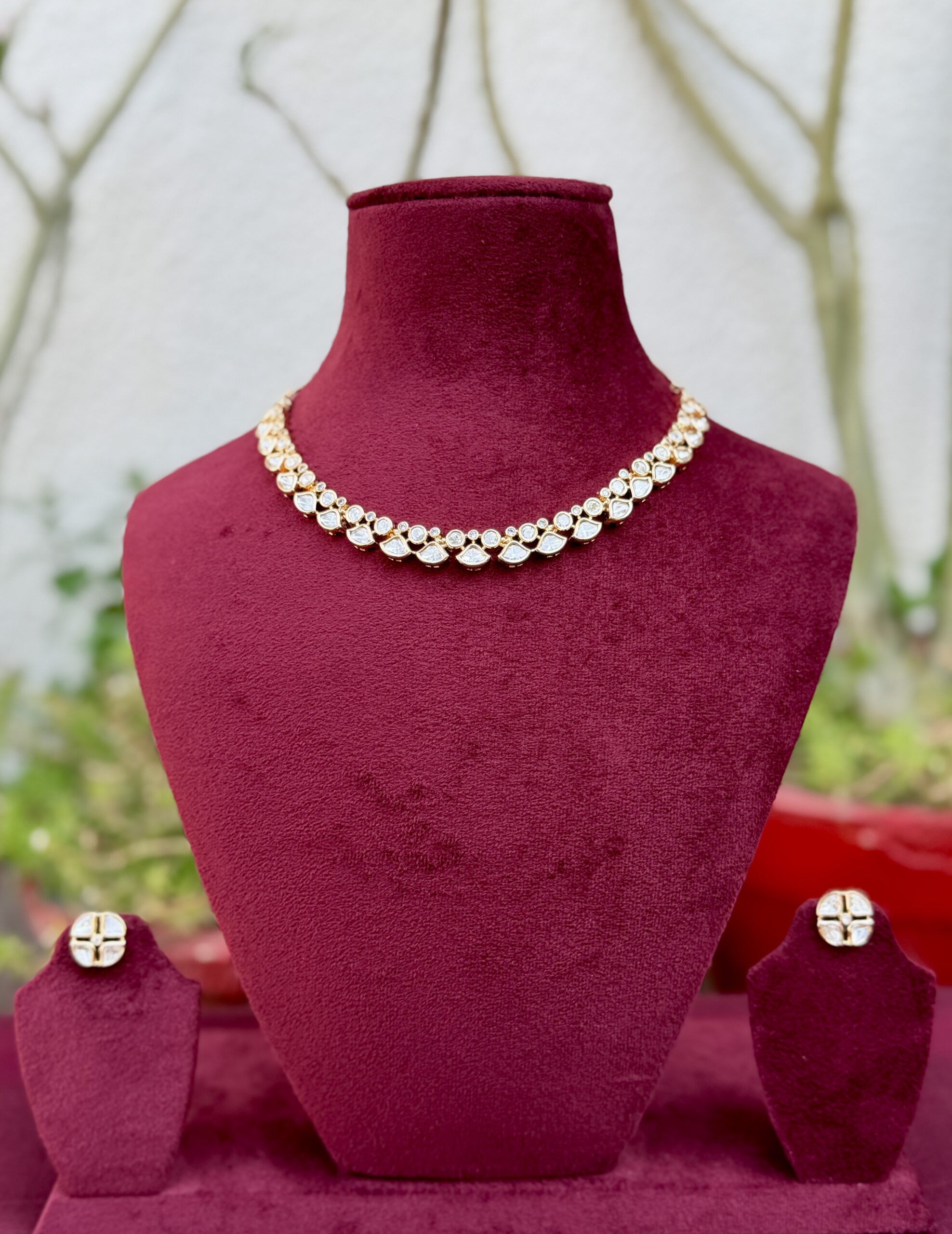 Delicate Polki Kundan Necklace