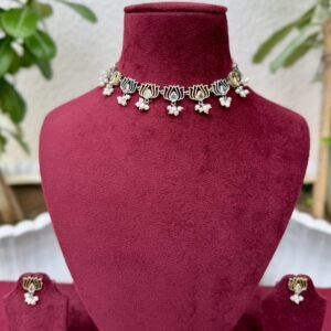 Dual tone Lotus Necklace - AGN016