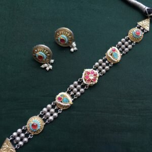 German Silver Fusion Choker - AGN020