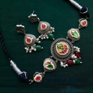 German Silver Fusion Choker -AGN025
