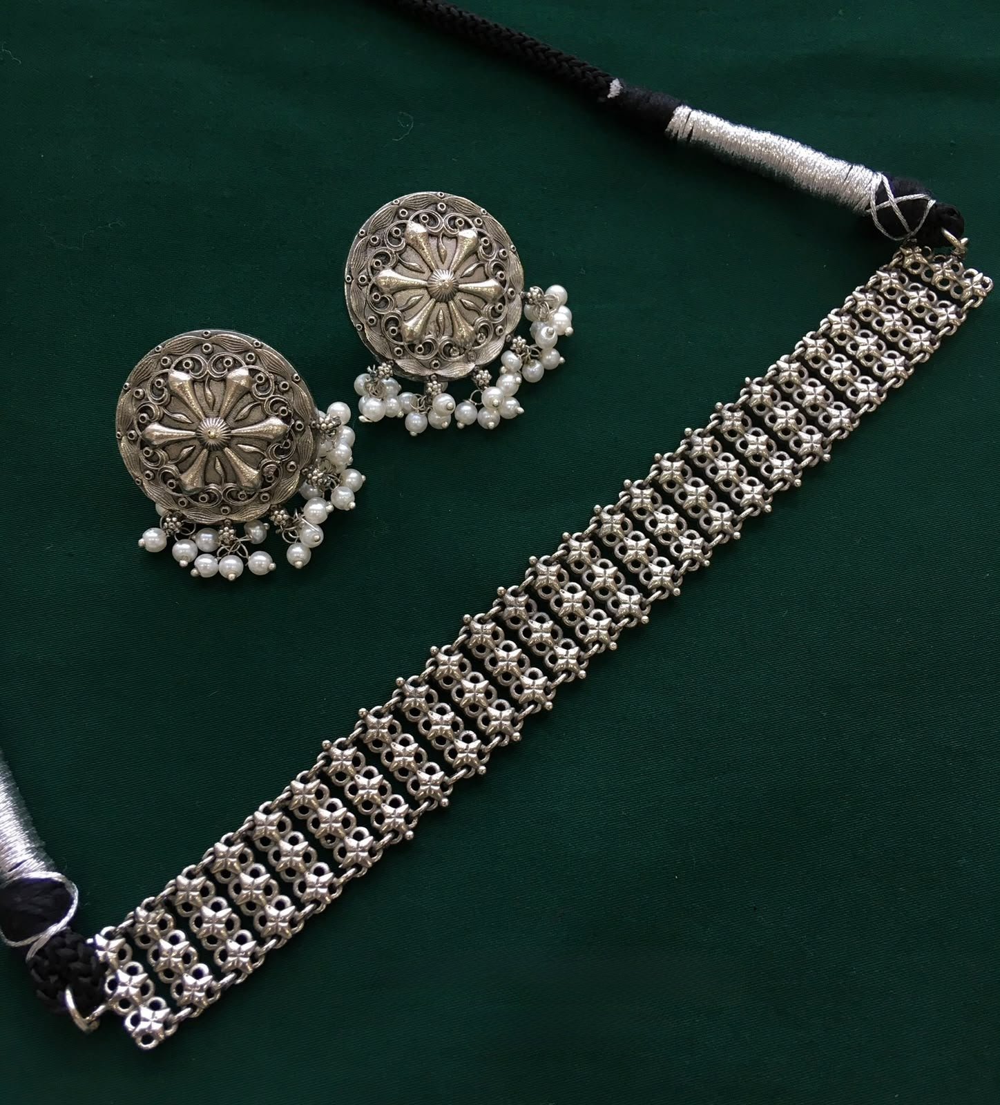 German Silver Choker -AGN026