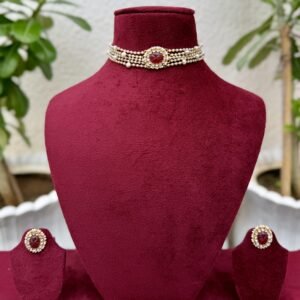Delicate Pearl Choker - AKN054