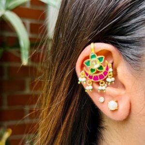 Chand Tara Jadau Kundan Bugadi - ABE014