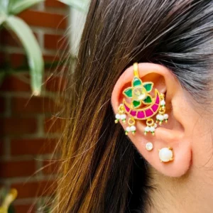 Chand Tara Jadau Kundan Bugadi for Women