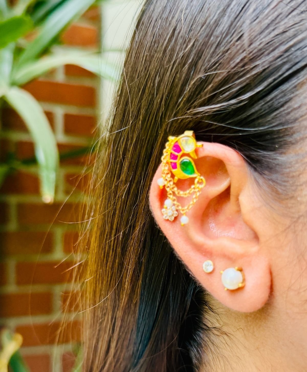 Pachi Kundan Bugadi for Women