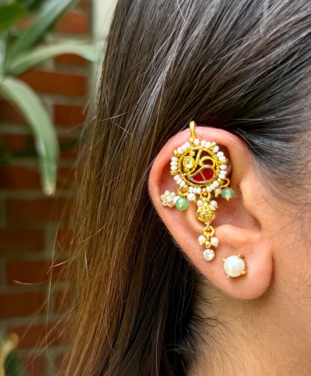 Pachi Kundan Bugadi for Women