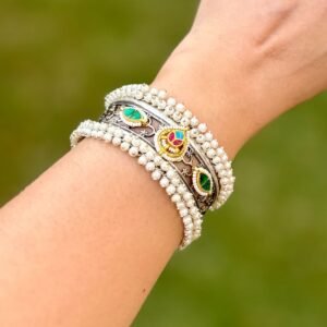 German Silver Fusion Adjustable Kada - AGB009