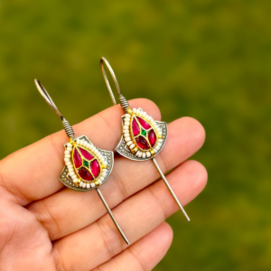 German Silver Needle Earcuffs for Women
