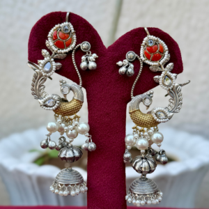 German Silver Peacock Kaanphool - AGE022