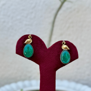 Mini Peacock Earrings - AGE023