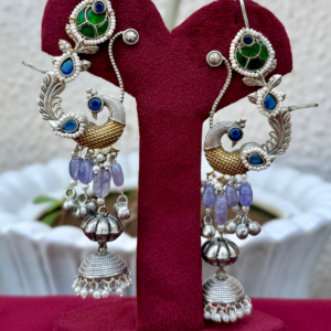 German Silver Peacock Kaanphool - AGE025