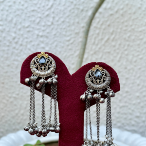 German Silver Ghungroo Earrings - AGE040