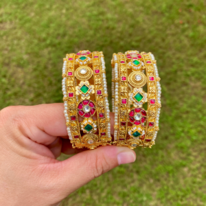 Pachi Kundan Kadas for Women